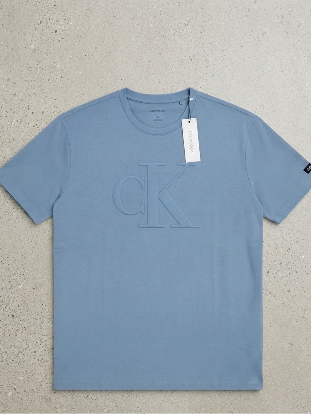 Calvin Klein Men’s Light Blue CK Logo Short Sleeve Tee NWT